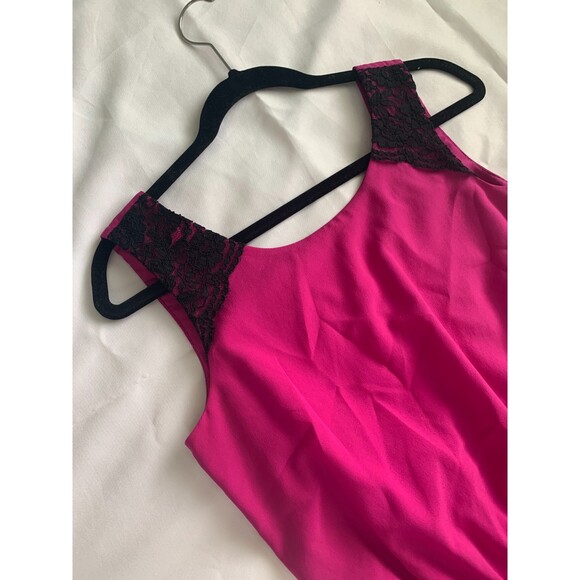GUESS VTG Lace Dress Women's 4 Purple Fusia Y2K Party Cocktail Sleeveless NWT - Picture 5 of 10